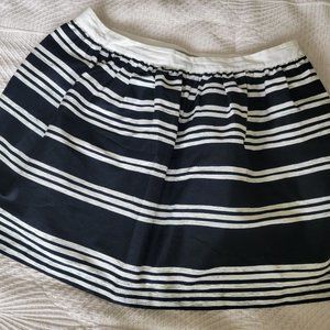 Forever21 Women's Black & White Striped Skirt